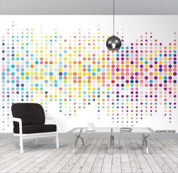 Picture of Abstract colorful halftone texture dots pattern vector